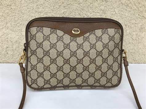 gucci bag vintage brown|authentic vintage Gucci crossbody bag.